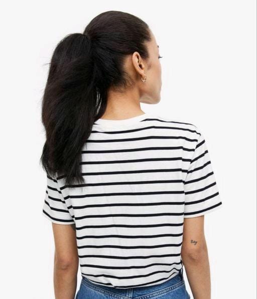 "Women's Cotton Striped T-Shirt: Comfortable & Stylish | [Baeship Studio]"